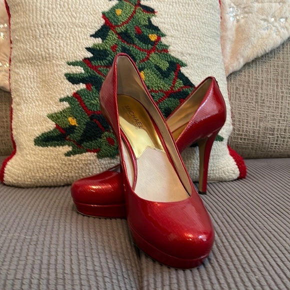 Red Michael Kors heels